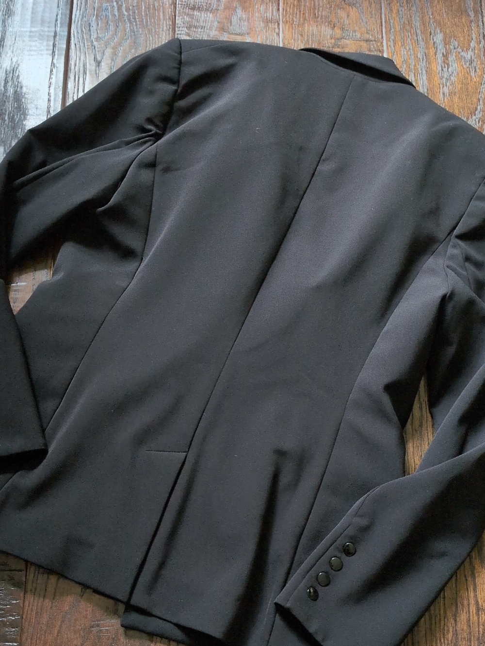 VERONICA BEARD I Classic Black Core Scuba Single-Breasted Jacket Blazer, 8 - Picture 8 of 16